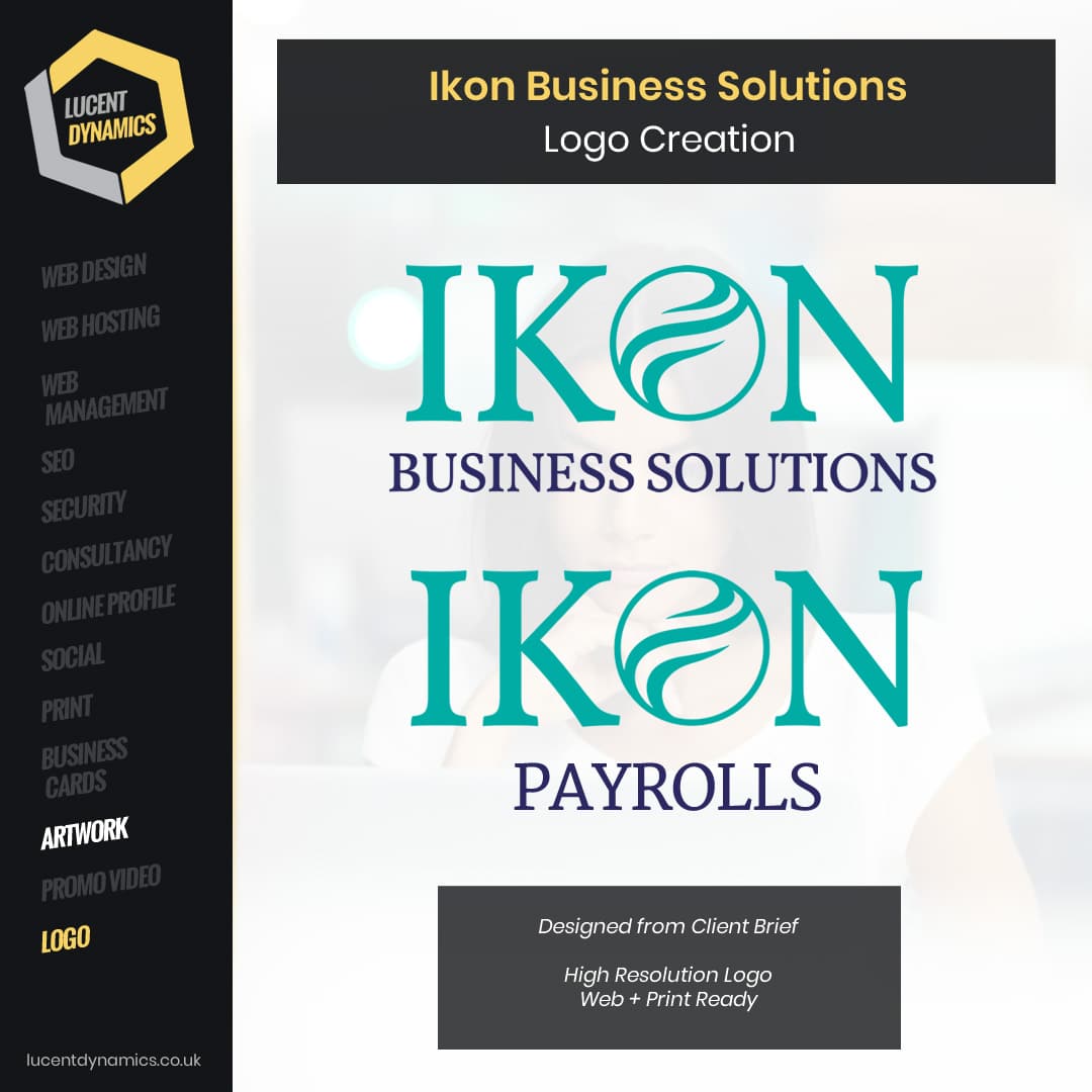 Logo Design for Ikon Business Solutions by Lucent Dynamics Bournemouth